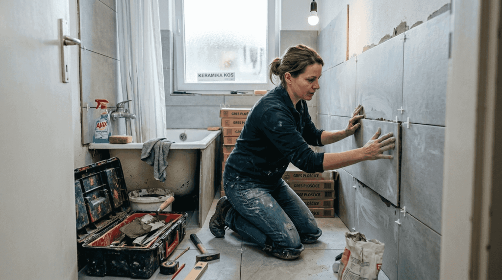 Kako pravilno izbrati in položiti ploščice v majhni kopalnici